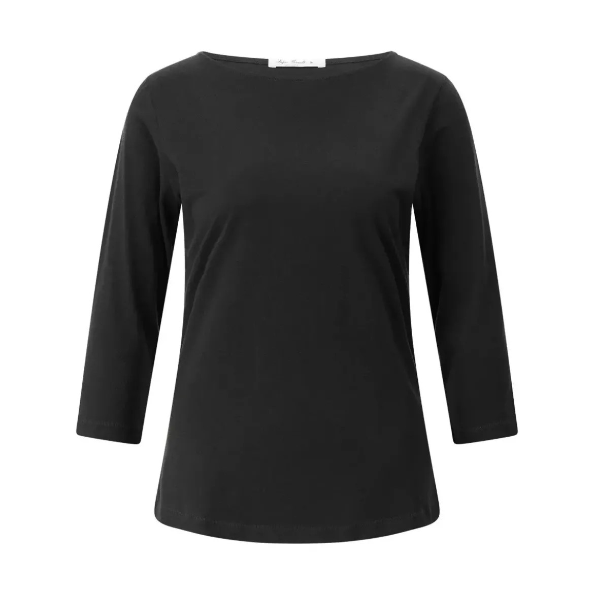 Stefan Brandt T-Shirt Elsa mit 3/4 Ärmeln Schwarz 3/4-Arm-Shirt