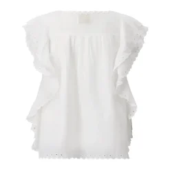 STELLA FOREST Blusenshirt Jayna mit Stickerei Weiß Bluse