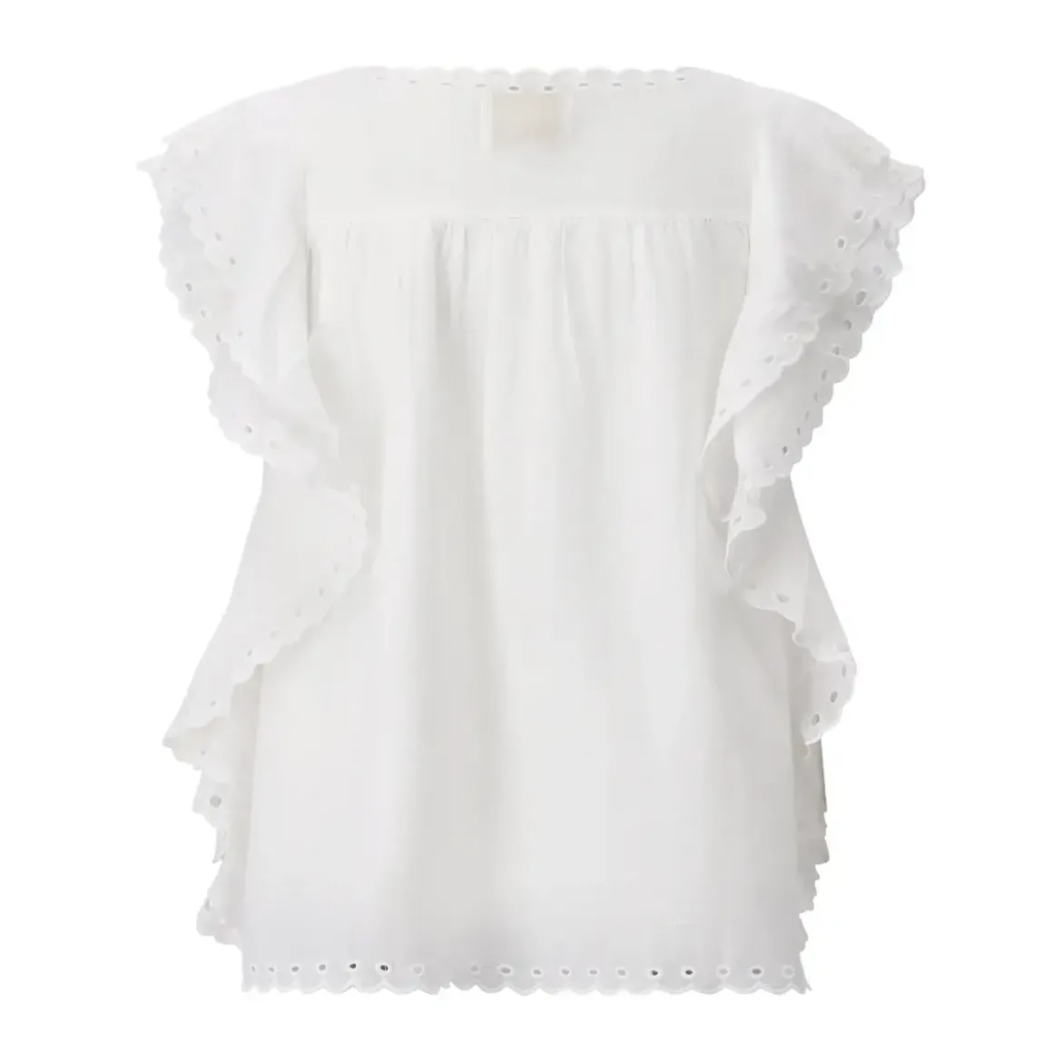 STELLA FOREST Blusenshirt Jayna mit Stickerei Weiß Bluse