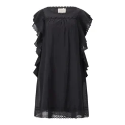STELLA FOREST Midikleid Jayna mit Stickerei Schwarz Midikleid
