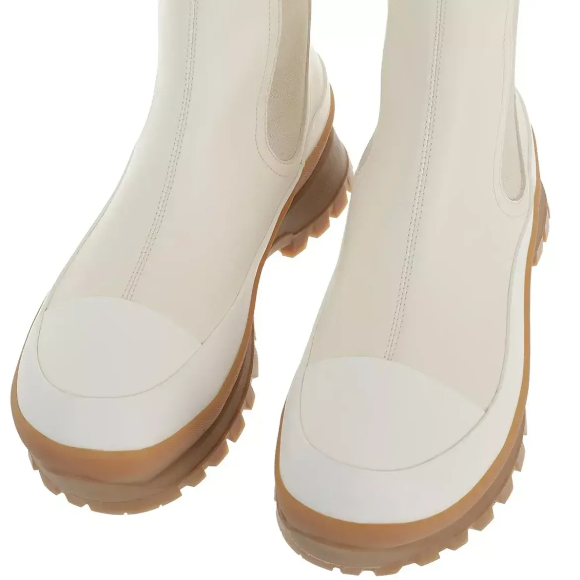 Stella McCartney Chealsea Boots Trace Cream Chelsea Boots
