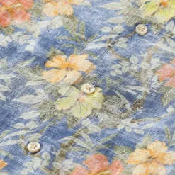 STENSTRÖMS Hemd mit floralem Print blau Hemd