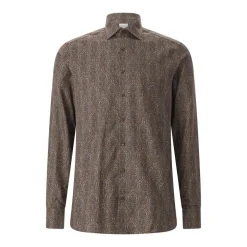 STENSTRÖMS Slim-Fit Hemd aus Baumwolle grau Hemd