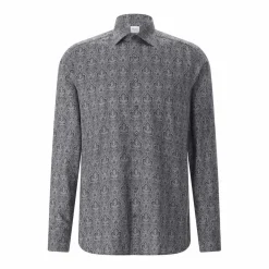 STENSTRÖMS Slim-Fit Hemd aus Baumwolle grau Hemd