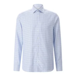 STENSTRÖMS Slim-Fit Hemd aus Baumwolle blau Hemd