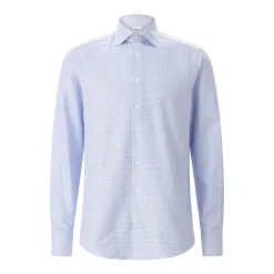 STENSTRÖMS Slim-Fit Hemd aus Baumwolle blau Hemd