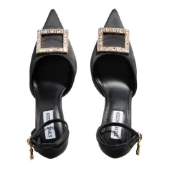 Steve Madden AccessionBlack Satin High Heels