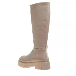Steve Madden Chipp Greige Leather Stiefel