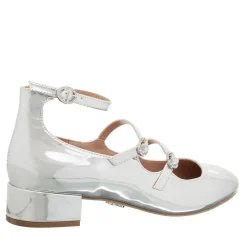 Steve Madden Colleague Silver Mary Janes