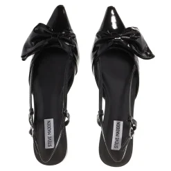 Steve Madden Dazzled Black Leather Mules