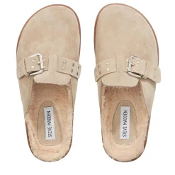 Steve Madden Evergreen Sand Suede Mules
