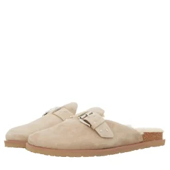 Steve Madden Evergreen Sand Suede Mules