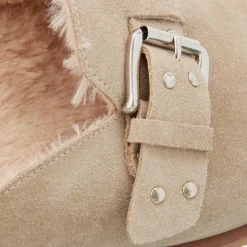 Steve Madden Evergreen Sand Suede Mules