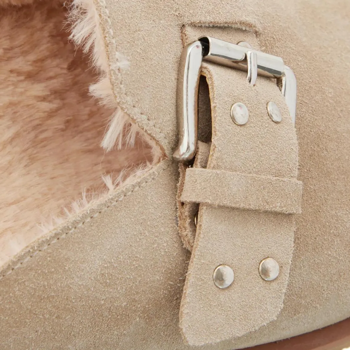 Steve Madden Evergreen Sand Suede Mules