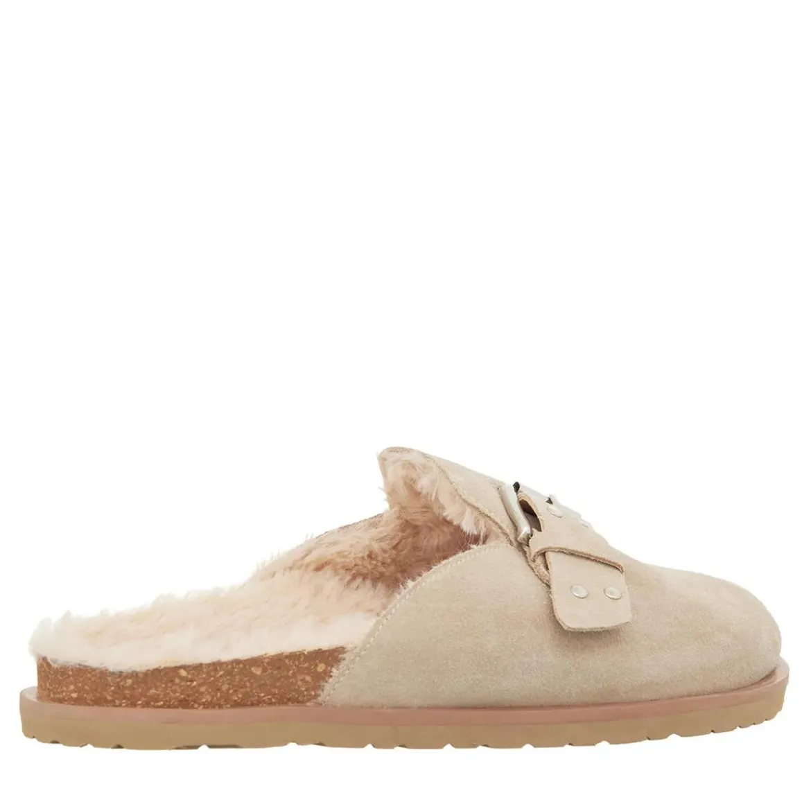 Steve Madden Evergreen Sand Suede Mules