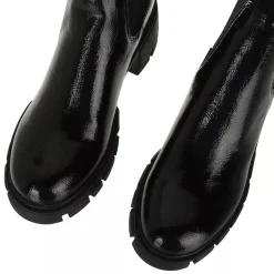 Steve Madden Hayle Bootie Black Patent Stiefeletten
