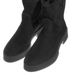 Steve Madden Mina Black Suede Stiefeletten