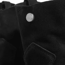 Steve Madden Mina Black Suede Stiefeletten
