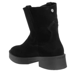 Steve Madden Mina Black Suede Stiefeletten
