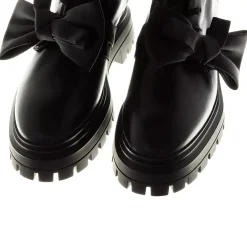 Stuart Weitzman Bedford Loveknot Bootie Black Schnürstiefel