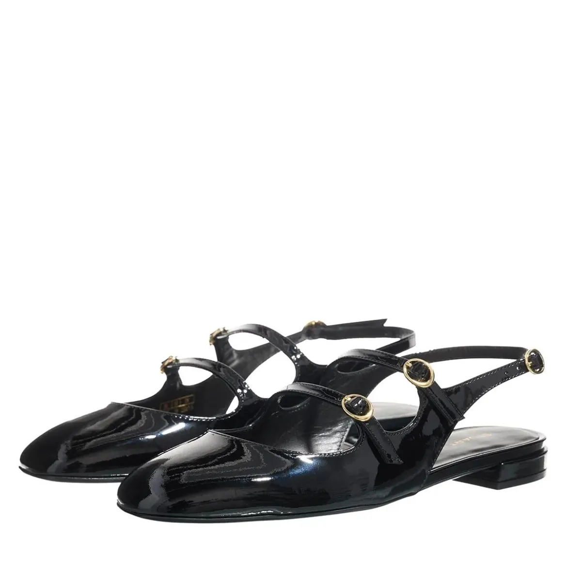 Stuart Weitzman Benni Mj Slingback Black Ballerinas