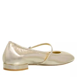 Stuart Weitzman Claris Ballet Flat Light Gold Ballerinas