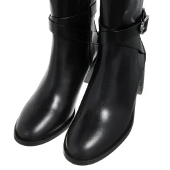 Stuart Weitzman Esme Belted Zip Bootie Black Stiefeletten