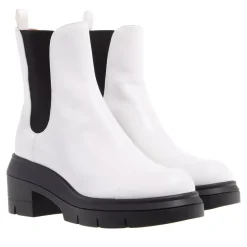 Stuart Weitzman Norah White Chelsea Boots