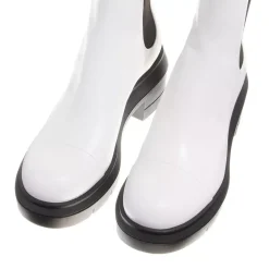 Stuart Weitzman Norah White Chelsea Boots