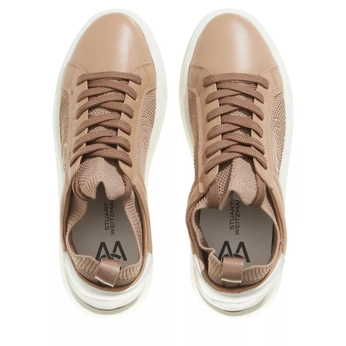 Stuart Weitzman 5050 PRO Tobacco/Off White Low-Top-Sneaker