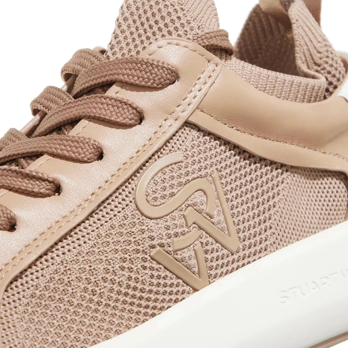 Stuart Weitzman 5050 PRO Tobacco/Off White Low-Top-Sneaker