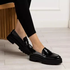 Stuart Weitzman Ultralift Loafer Black Loafer