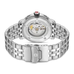 Swiss Military Hanowa Die Automatikuhr Maitre Plongeur von Swiss Militar silber Quarzuhr