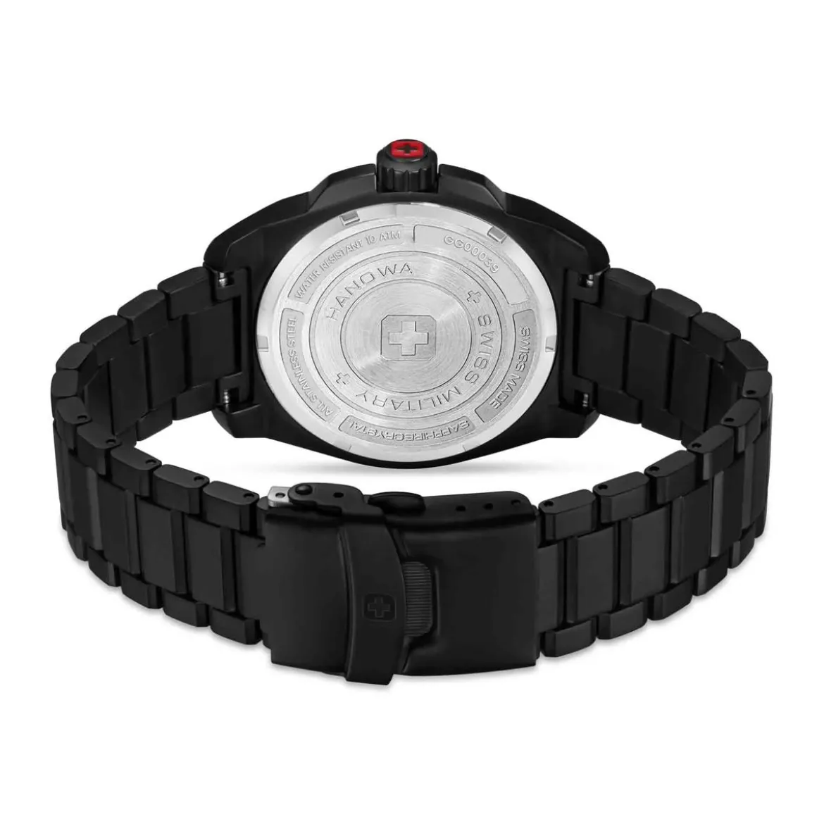 Swiss Military Hanowa Quarzuhr Fieldmaster schwarz Quarzuhr