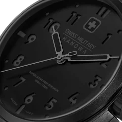 Swiss Military Hanowa Quarzuhr Fieldmaster schwarz Quarzuhr