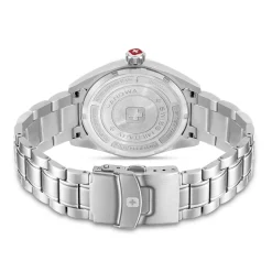 Swiss Military Hanowa Quarzuhr PIONEER- Anzeige: 3 Zeiger- Qualität:silber Quarzuhr