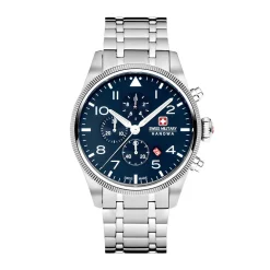 Swiss Military Hanowa Quarzuhr Thunderbolt Chrono silber Chronograph