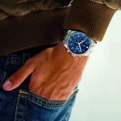 Swiss Military Hanowa Quarzuhr Thunderbolt Chrono silber Chronograph