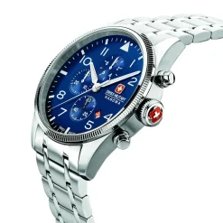 Swiss Military Hanowa Quarzuhr Thunderbolt Chrono silber Chronograph