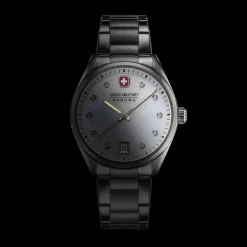 Swiss Military Hanowa Quarzuhr Roadrunner Lady Sparkle silber Quarzuhr