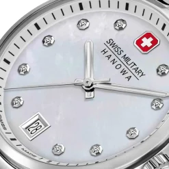 Swiss Military Hanowa Quarzuhr Roadrunner Lady Sparkle silber Quarzuhr