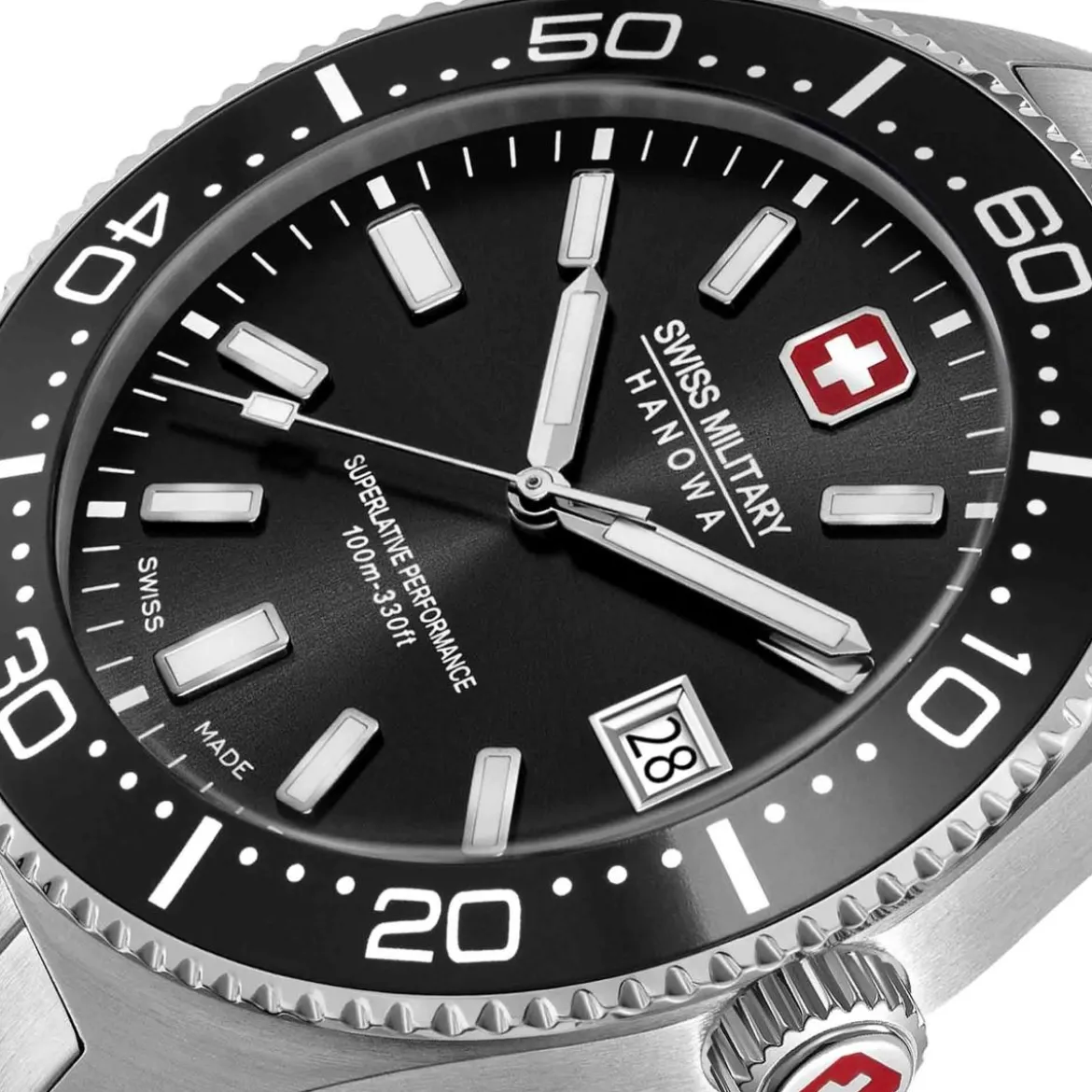 Swiss Military Hanowa Quarzuhr Nomad silber Quarzuhr
