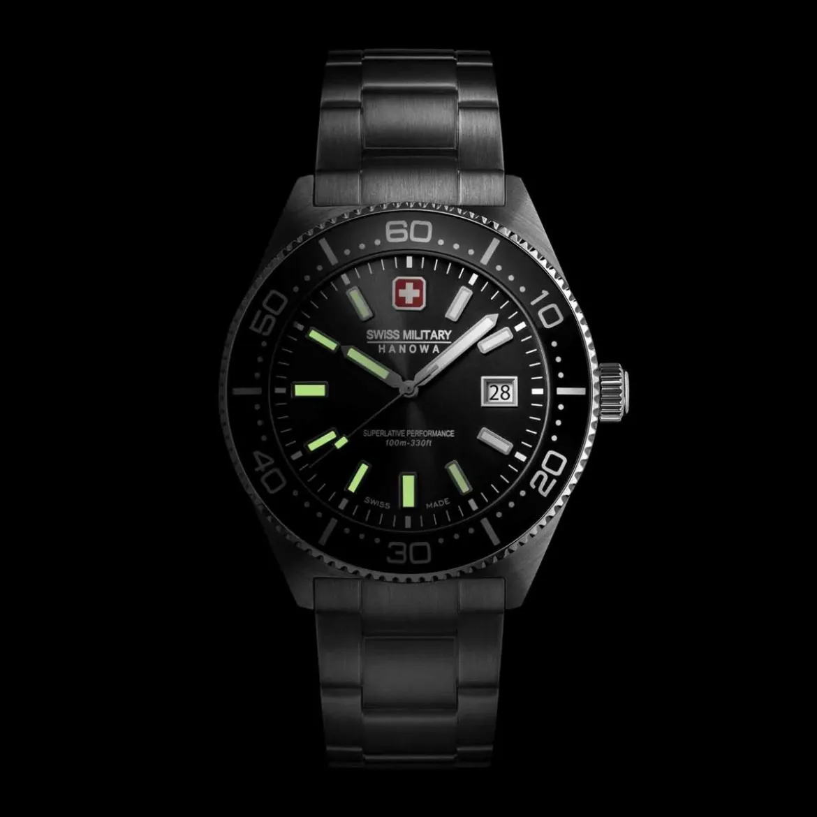 Swiss Military Hanowa Quarzuhr Nomad silber Quarzuhr
