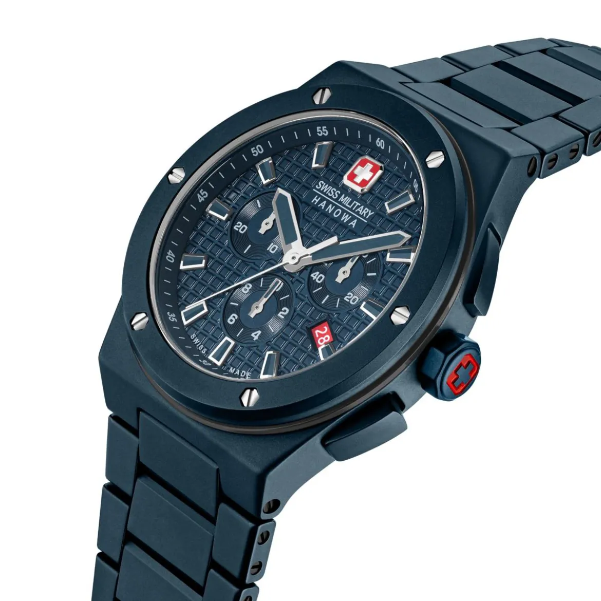Swiss Military Hanowa Quarzuhr Sidewinder Ceramic blau Quarzuhr