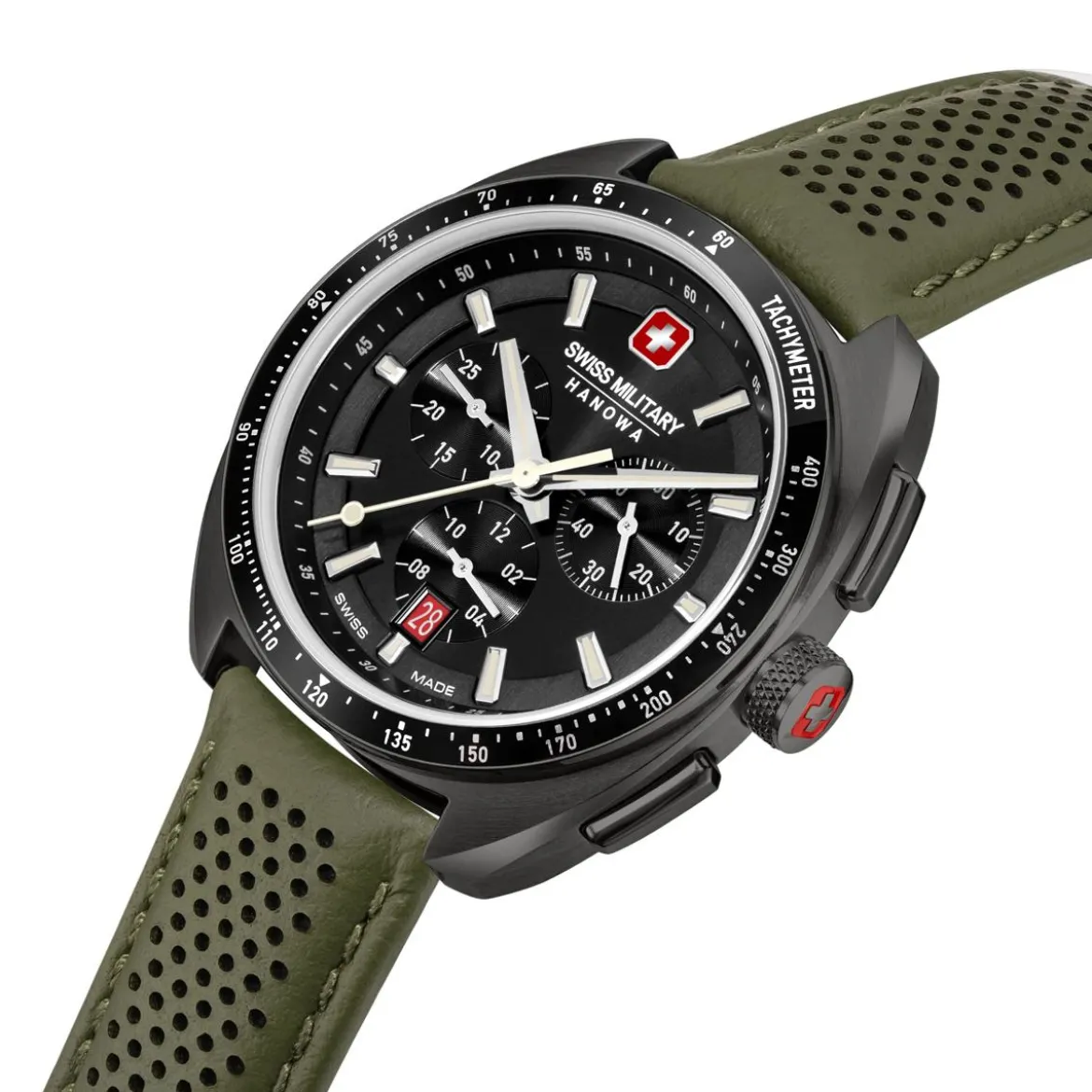 Swiss Military Hanowa Quarzuhr Defender oliv Quarzuhr