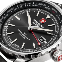 Swiss Military Hanowa Quarzuhr Afterburn Gmt schwarz Automatikuhr