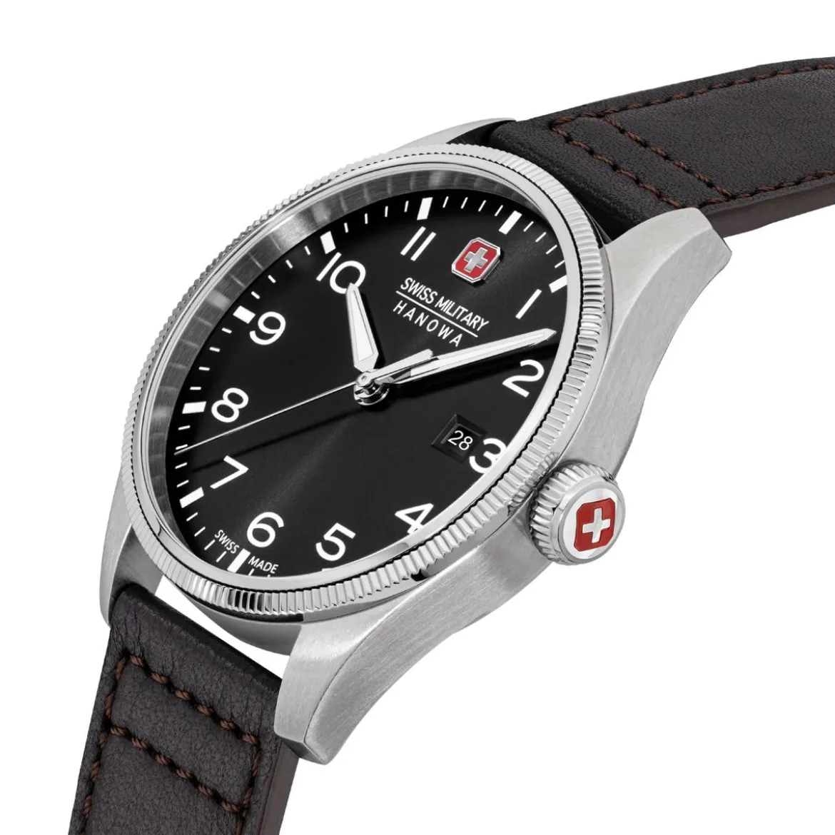 Swiss Military Hanowa Quarzuhr Thunderbolt dunkel-braun Quarzuhr