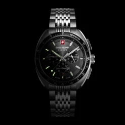 Swiss Military Hanowa Quarzuhr Defender silber Chronograph