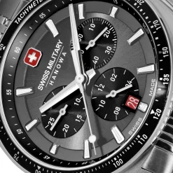 Swiss Military Hanowa Quarzuhr Defender silber Chronograph
