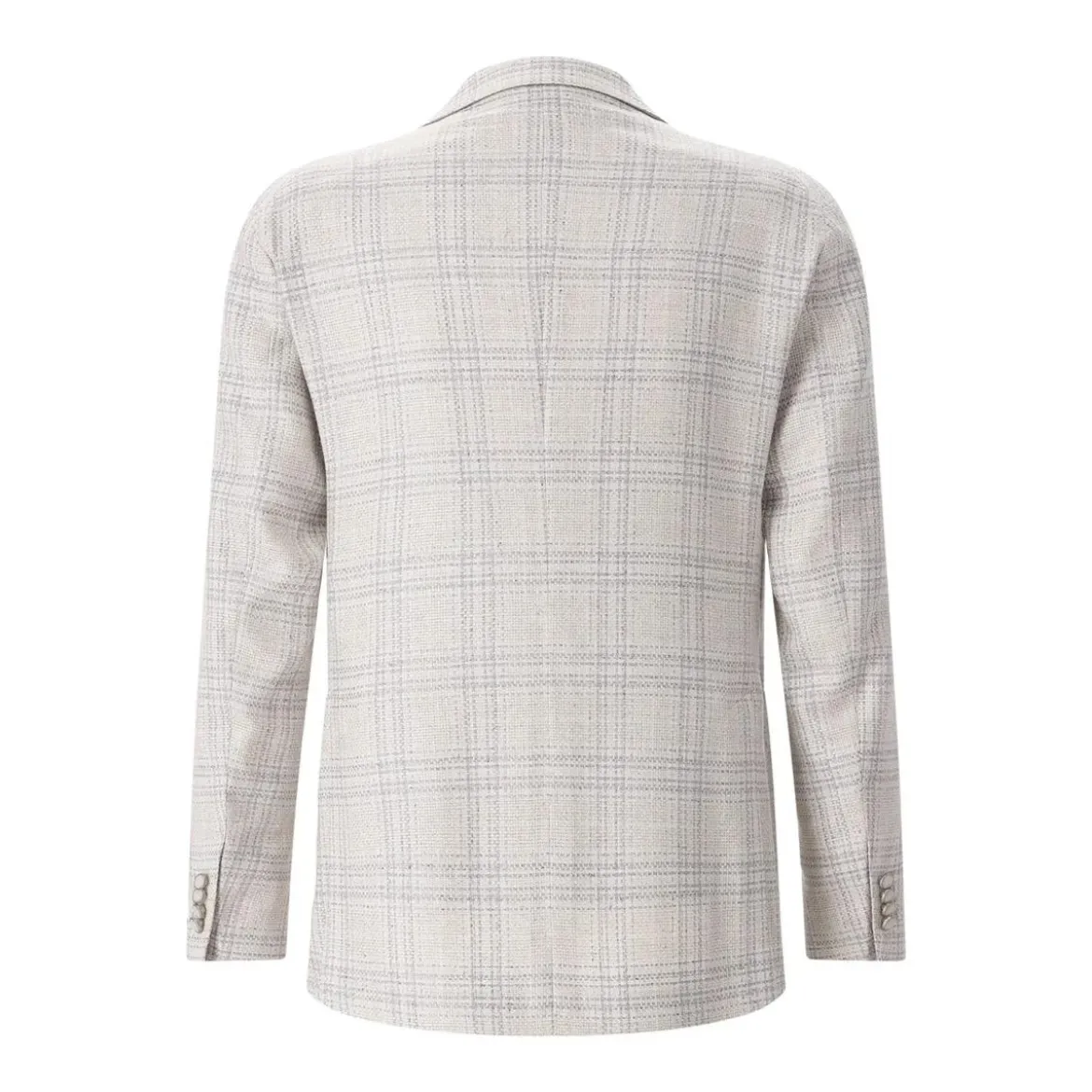 Tagliatore Karriertes Sakko beige Anzugjacke